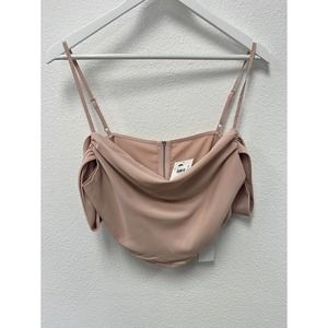 Cider Pink Of The Shoulder Crop Top - XL